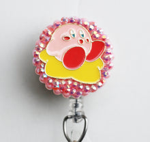 Load image into Gallery viewer, Kirby Cloud Sitter Retractable ID Badge Reel