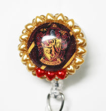 Load image into Gallery viewer, Harry Potter House Of Gryffindor Retractable ID Badge Reel