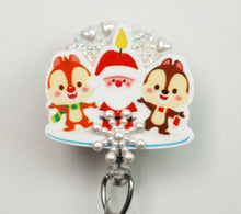 Load image into Gallery viewer, Chip And Dale Christmas Retractable ID Badge Reel