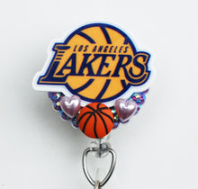 Load image into Gallery viewer, Los Angeles Lakers Forever Retractable ID Badge Reel