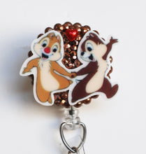 Load image into Gallery viewer, Chip And Dale Let's Dance Retractable ID Badge Reel