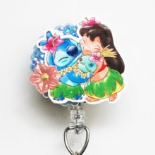 Load image into Gallery viewer, Lilo And Stitch And Scrump Retractable ID Badge Reel