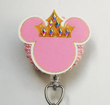 Load image into Gallery viewer, Simply Princess Minnie Mouse Retractable ID Badge Reel