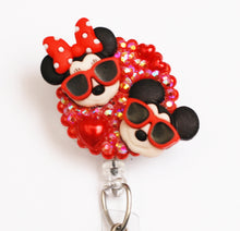 Load image into Gallery viewer, Vacation Time For Minnie And Mickey Retractable ID Badge Reel