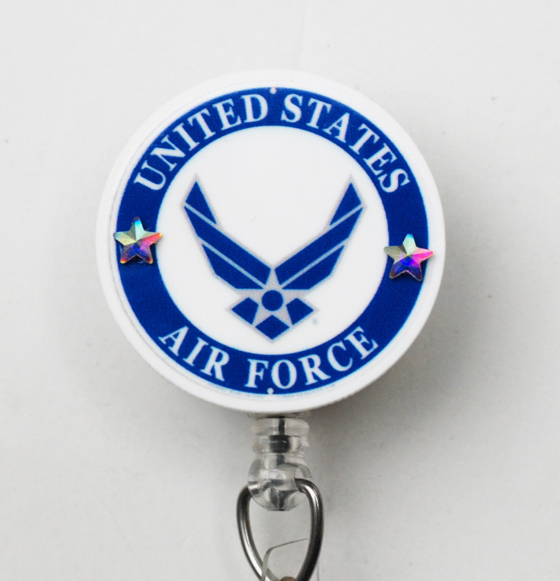 United States Air Force Retractable ID Badge Reel – Zipperedheart