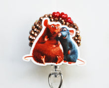 Load image into Gallery viewer, Disney Ratatouille Remy and Emile Retractable ID Badge Reel