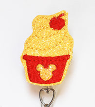 Load image into Gallery viewer, Disney Feltie Dole Whip Retractable ID Badge Reel