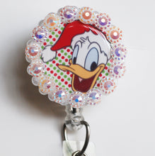 Load image into Gallery viewer, Merry Christmas Donald Duck Retractable ID Badge Reel