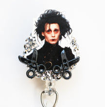 Load image into Gallery viewer, Edward Scissorhands Retractable ID Badge Reel