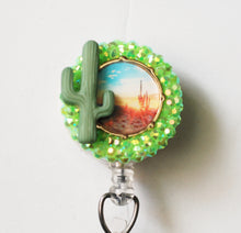 Load image into Gallery viewer, Desert Vibes Retractable ID Badge Reel