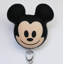 Load image into Gallery viewer, Mickey Mouse Squishie Retractable ID Badge Reel