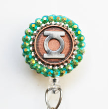 Load image into Gallery viewer, Green Lantern Symbol Retractable ID Badge Reel