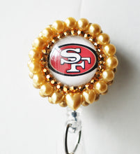 Load image into Gallery viewer, San Francisco 49ers Retractable ID Badge Reel