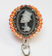 Load image into Gallery viewer, Skeleton Guy Cameo Retractable ID Badge Reel