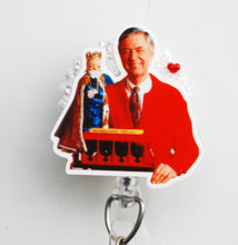 Load image into Gallery viewer, Mr. Rogers Retractable ID Badge Reel