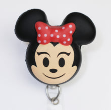 Load image into Gallery viewer, Minnie Mouse Squishie Retractable ID Badge Reel