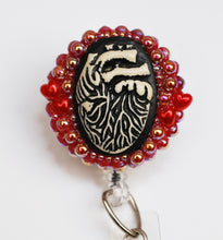 Load image into Gallery viewer, Anatomical Heart Cameo Retractable ID Badge Reel