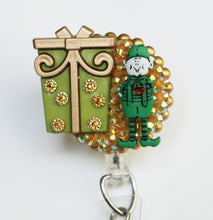 Load image into Gallery viewer, Santa's Helper Retractable ID Badge Reel