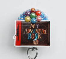 Load image into Gallery viewer, Pixar's Up My Adventure Book Retractable ID Badge Reel
