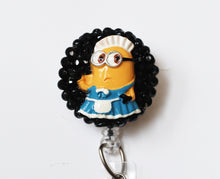 Load image into Gallery viewer, Minion Maid Retractable ID Badge Reel