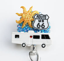 Load image into Gallery viewer, RV Travel Retractable ID Badge Reel