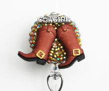 Load image into Gallery viewer, Just For Cowgirls Retractable ID Badge Reel