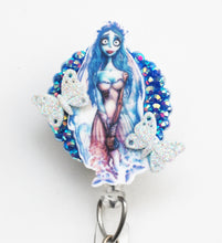 Load image into Gallery viewer, Corpse Bride Retractable ID Badge Reel