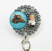 Load image into Gallery viewer, I Am A Genius Retractable ID Badge Reel