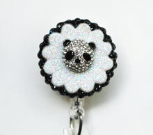 Load image into Gallery viewer, Rhinestone Panda Retractable ID Badge Reel