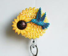 Load image into Gallery viewer, Hummingbird Retractable ID Badge Reel