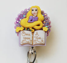 Load image into Gallery viewer, Fairy Tale Princess Rapunzel Retractable ID Badge Reel