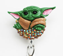 Load image into Gallery viewer, Yoda Retractable ID Badge Reel