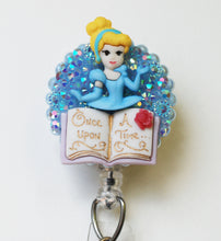 Load image into Gallery viewer, Fairy Tale Princess Cinderella Retractable ID Badge Reel