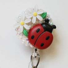 Load image into Gallery viewer, Big Lady Bug Retractable ID Badge Reel