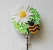 Load image into Gallery viewer, Daisy Delight Retractable ID Badge Reel