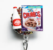 Load image into Gallery viewer, Cereal Lover Retractable ID Badge Reel