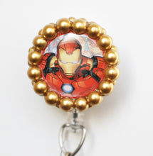 Load image into Gallery viewer, Iron Man Retracable ID Badge Reel