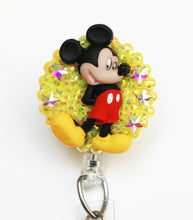Load image into Gallery viewer, Mickey Mouse Retractable ID Badge Reel