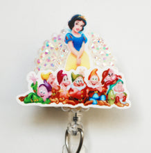 Load image into Gallery viewer, Snow White And The Seven Dwarfs Retractable ID Badge Reel