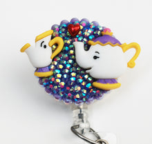 Load image into Gallery viewer, Disney's Mrs. Potts And Chip Retractable ID Badge Reel