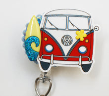 Load image into Gallery viewer, Surf's Up Baby Retractable ID Badge Reel