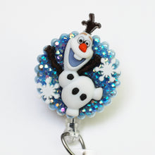 Load image into Gallery viewer, Olaf From Frozen Retractable ID Badge Reel