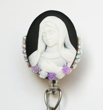 Load image into Gallery viewer, Our Lady Retractable ID Badge Reel