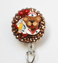 Load image into Gallery viewer, A Beary Cute Nurse Retractable ID Badge Reel