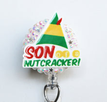 Load image into Gallery viewer, Elf-Son Of A Nutcracker Retractable ID Badge Reel