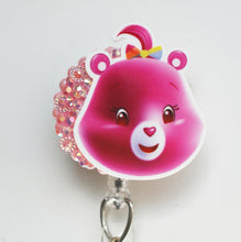 Load image into Gallery viewer, Cheer Care Bear Retractable ID Badge Reel