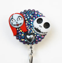 Load image into Gallery viewer, Jack Skellington And Sally True Love Retractable ID Badge Reel