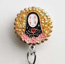 Load image into Gallery viewer, Floral No Face Retractable ID Badge Reel