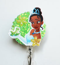 Load image into Gallery viewer, Disney Princess Tiana And Her Prince Retractable ID Badge Reel