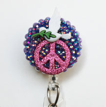 Load image into Gallery viewer, Dove Of Peace Retractable ID Badge Reel
